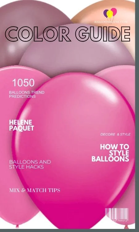 Unlock a world of vibrant colors with our balloon guide featuring Wild Berry, Spring Lilac, and Coral shades