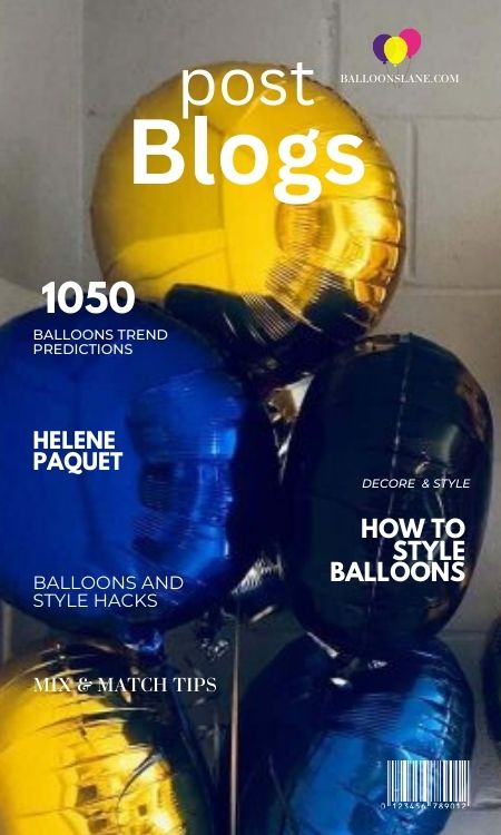 Add a touch of glamour to your midnight movie night with stunning gold and navy blue foil balloons."