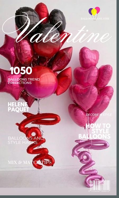 Elevate Your Celebration with Elegant LOVE Letter Balloons and Heart-Shaped Mylar Balloons in Pink, Accompanied by Star-Shaped Red and Black Double Shade Balloons