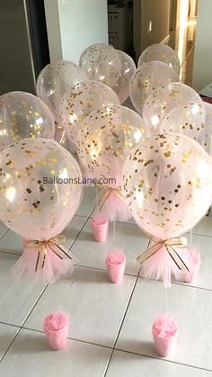Tulle Confetti Glitter​ ​Sparkle​ Balloons​ 1