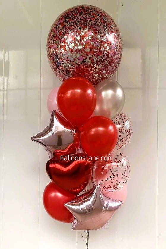 Confetti Valentine's Day Balloons in Brooklyn