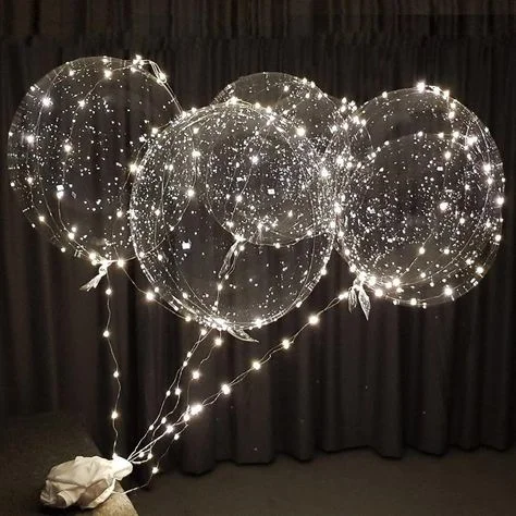 LED bubble balloons for engagement celebrations or prom night in NJ