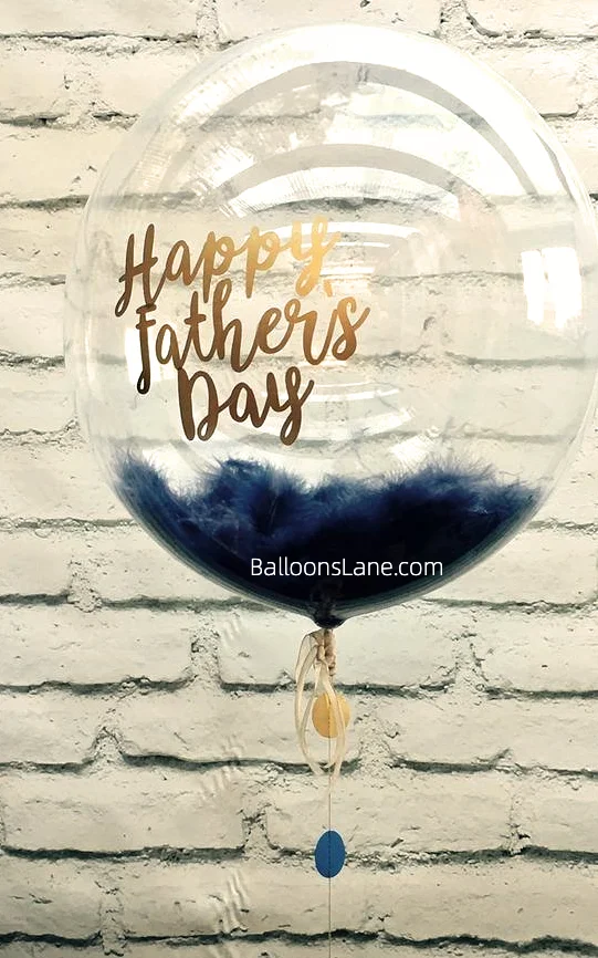 Happy Father's Day balloons and customized feather balloons to celebrate Father's Day in New Jersey