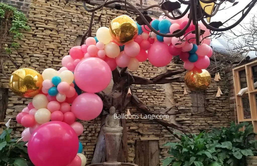 Pastel Pink, Balloon Garland Arch for Baby's 1st Birthday in NJ