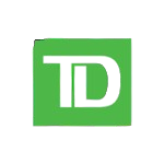 Home 55 55 Green square with "TD" in bold, white letters centered. The clean, simple design conveys a sense of professionalism and corporate identity.